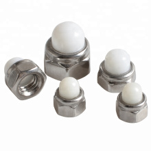 M4 M5 M6 Stainless Steel Nylon Insert Domed Cap Nut